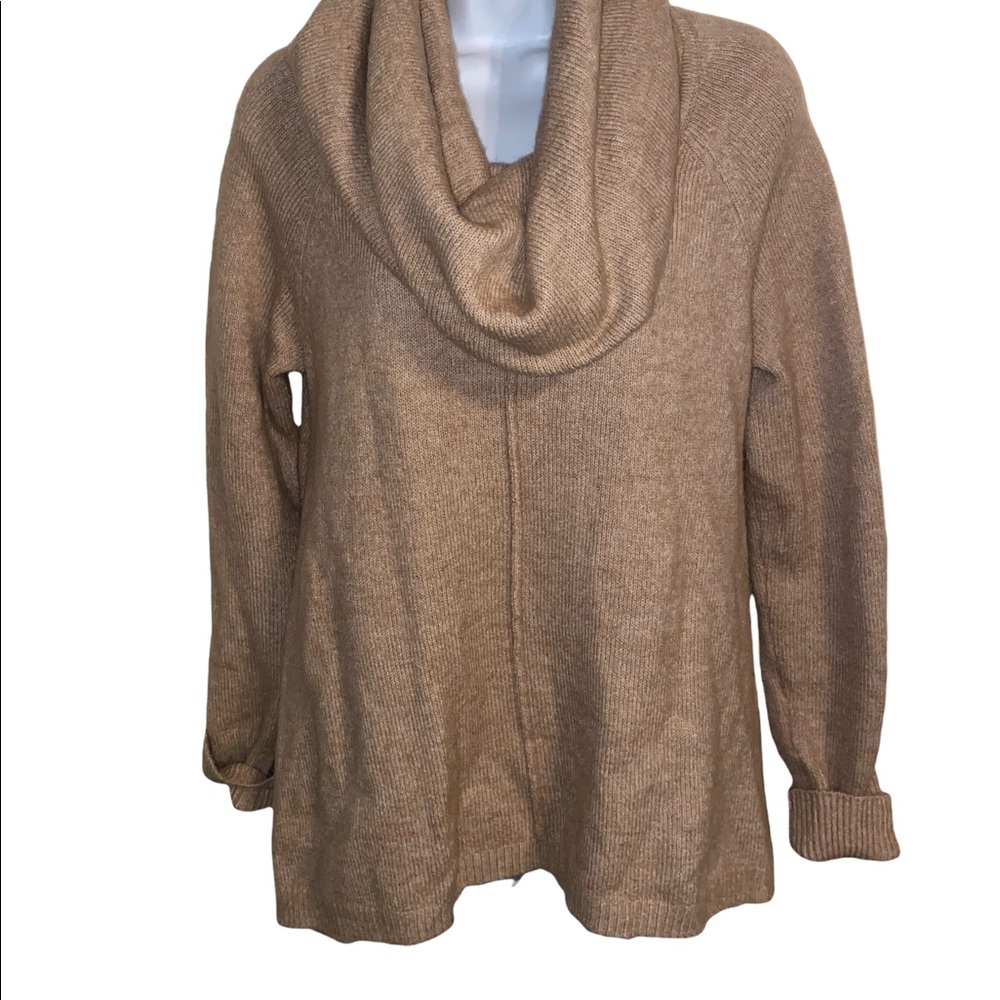 For Thee Cowl neck soft Mohair Wool sweater SZ M